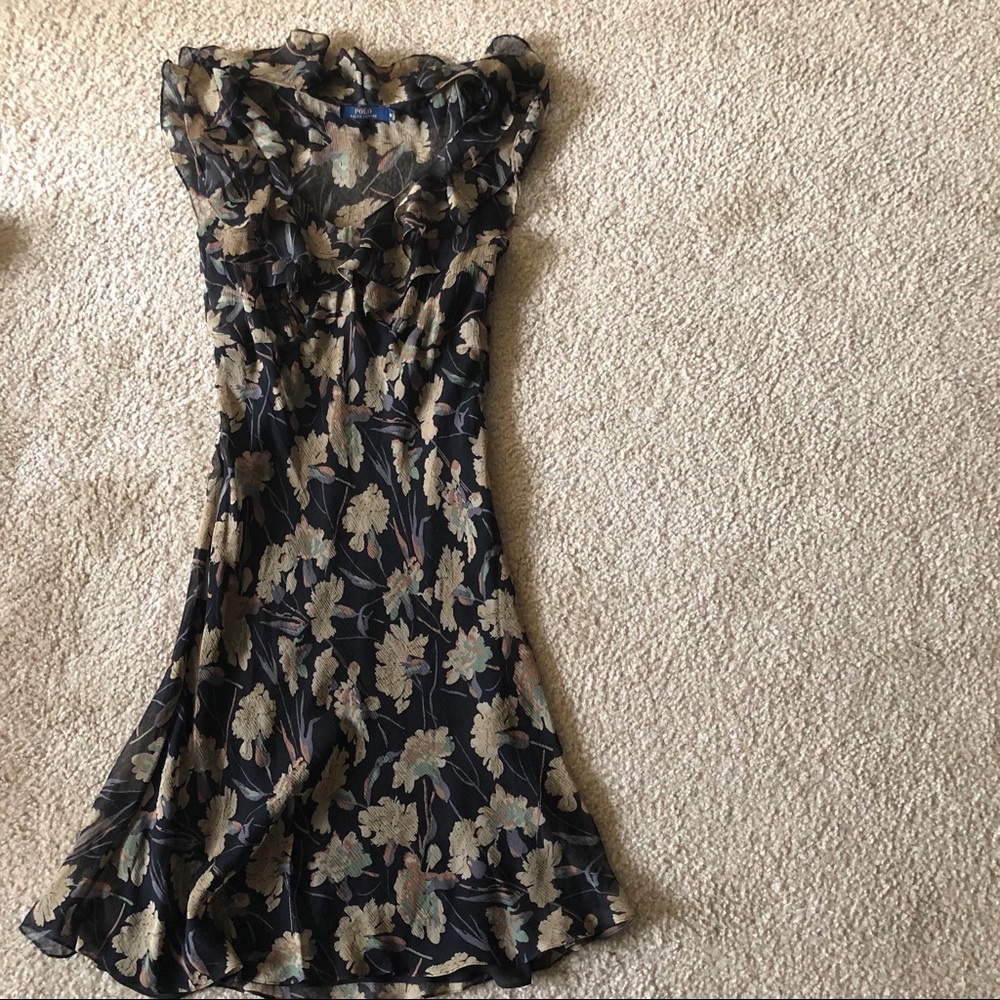 POLO RALPH LAUREN floral midi dress
